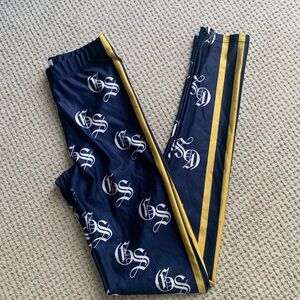 Goldsheep Navy and Yellow Leggings